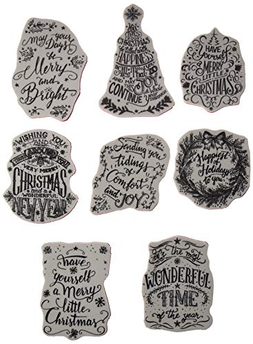 Stampers Anonymous CMS287 Tim Holtz Haftstempel, 17,8 x 20,3 cm, Doodle Greetings, mehrfarbig