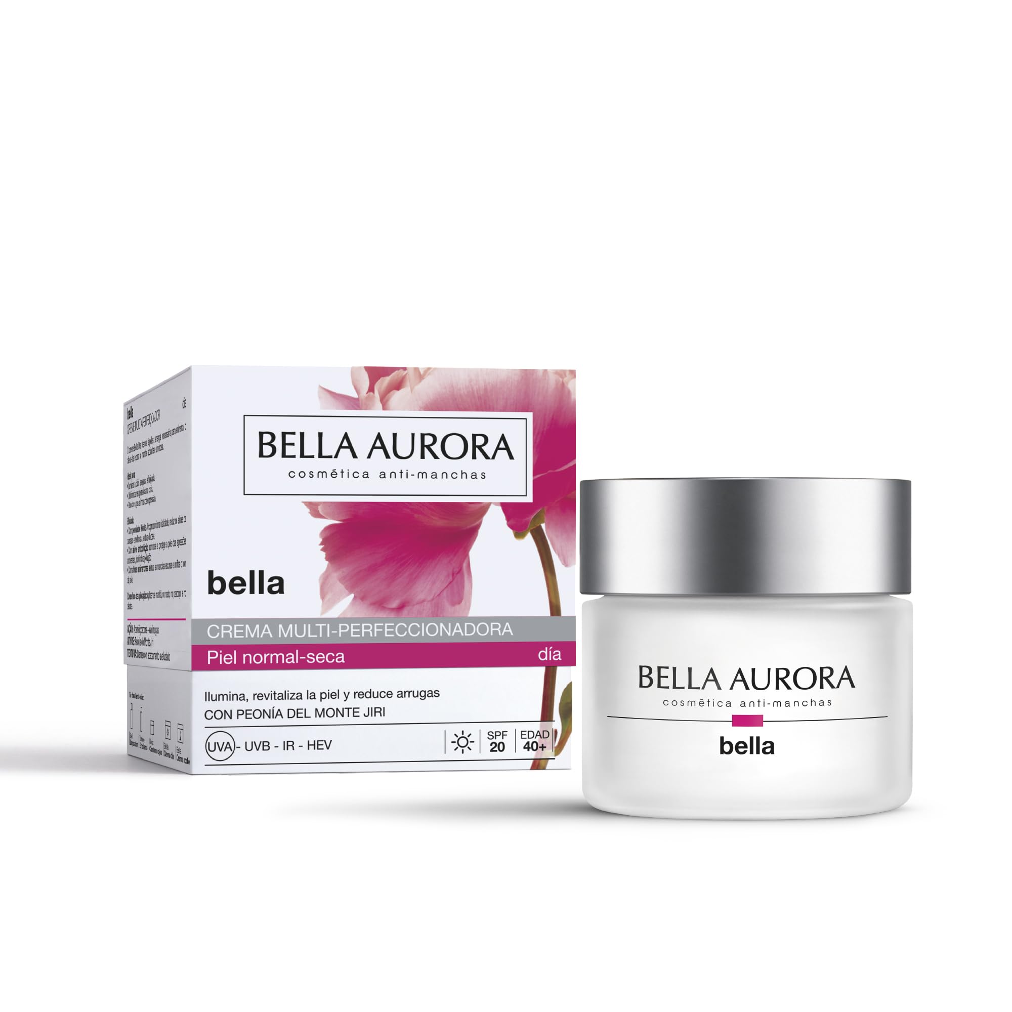 Bella Aurora, Bella, Multi-Perfektionierende Tagescreme, Restrukturierende Nachtcreme, Feuchtigkeitscreme 40+ Jahre (Tag – Normale bis trockene Haut)