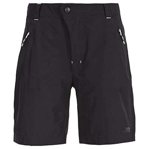 Trespass Brooksy, Black, XL, Schnelltrocknende Shorts mit UV-Schutz für Damen, X-Large, Schwarz
