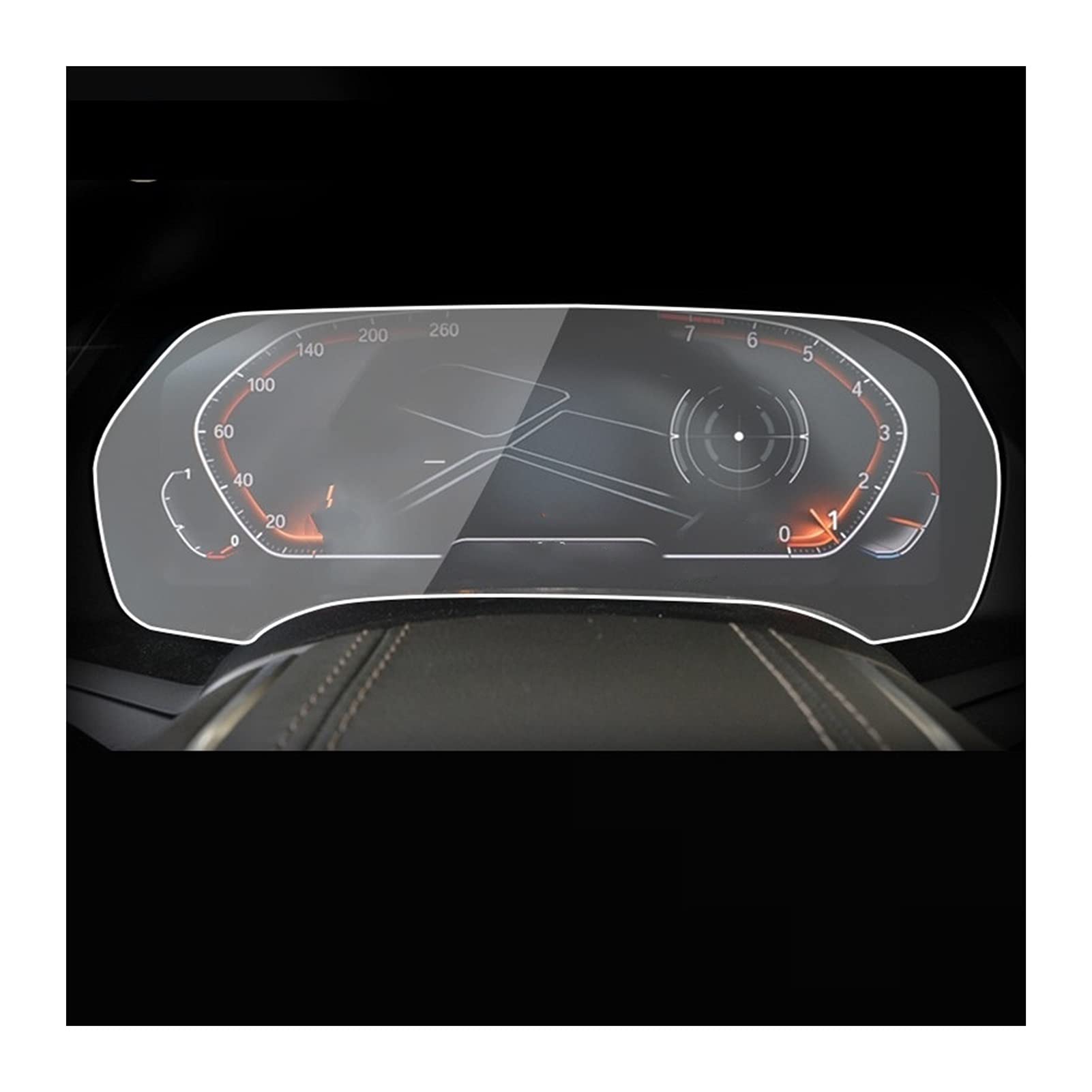 XHSM GPS Navi Schutzfolie Für BMW G20 G21 3er 2020 2021 Autonavigation Schutzfolie TPU Armaturenbrett Schutzfolie Instrumententafel Displayschutzfolie (Color : Style 3)