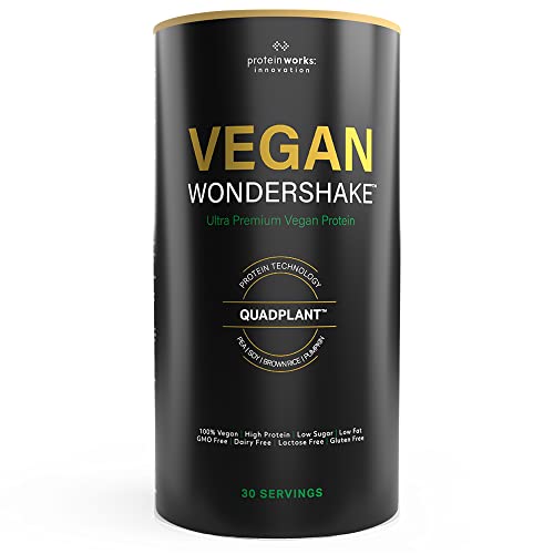 Vegan Wondershake | Schoko-Karamellkeks | Weisser Schokoladen-Erdnuss | Veganer Protein Shake | Super Cremig, Toller Geschmack | 30 Portionen | Protein Works | 750g
