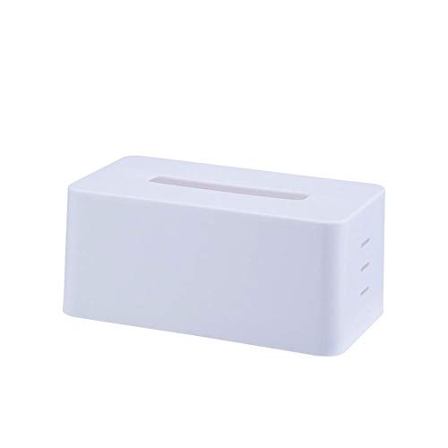 ZXGQF Tissue Box Kunststoff Lift Einstellbare Schritt-Typ Papierhandtuchhalter Für Zuhause BüroAuto Dekoration Hotelzimmer Tissue Box Halter, Weiß