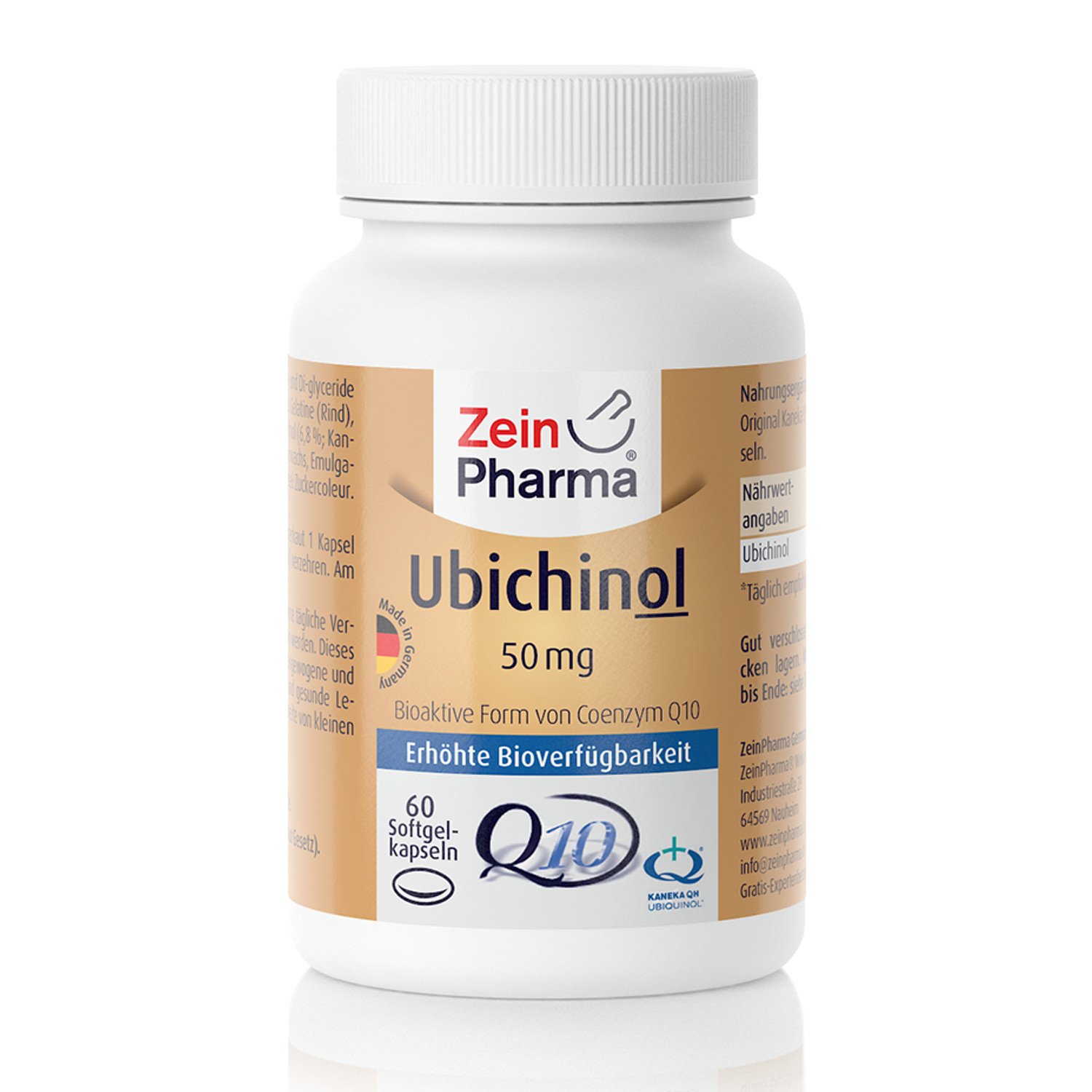 Zein Pharma Ubichinol Kapseln 50 mg, 60 Kapseln, 1er Pack (1 x 43 g)