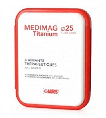 Box Magneten Schmerzen zu lindern - Auris Medimag Titanium Durchmesser 25 mm