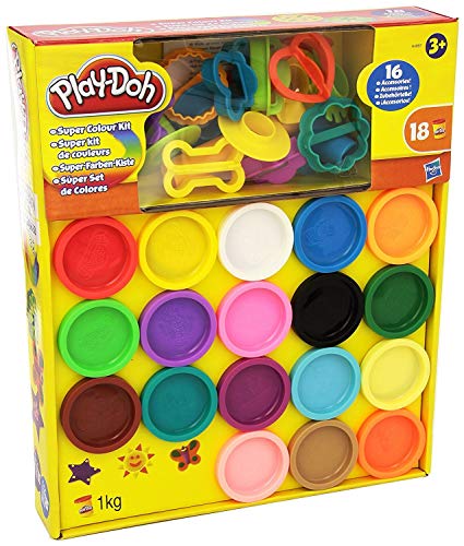 Play-doh Super Color Kit, 18 Fun Colors, 16 Tools and Accessories by Play-Doh
