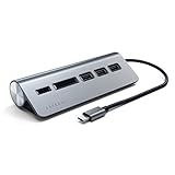 SATECHI USB-C Combo Hub für Desktop – USB-A 3.0 Datenports & Micro/SD Kartenleser – Für M2/ M1 MacBook Pro/Air, M2/ M1 iPad Pro/Air, M2 Mac Mini, iMac M1 (Space Grau)