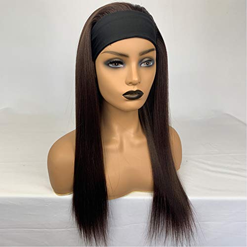 Stirnband Perücke Mais Dauerwelle Langes Lockiges Haar Für Frauen Synthetische Perücke Schwarz Rot Braun (brown)