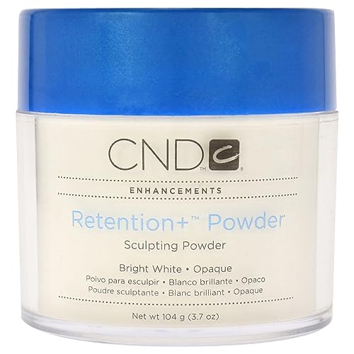 CND Verbesserungen Retention Plus Pulver, Bright Weiß Blickdicht, 104 g