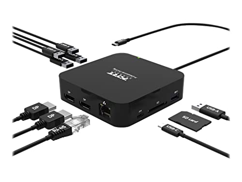 PORT connect USB-C 2X4K TRAVEL - Dockingstation - USB-C 3.1 Gen 2 - 2 x DP - GigE