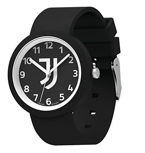 Juventus analoge Armbanduhr, offizielles Produkt von Seven, Schwarz