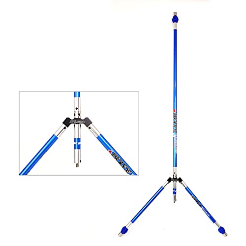 Bogenschießen Stabilisator Balance Bar Stabilisator 30 Zoll +12 Zoll +4 Zoll mit V-Bar und Dämpfer, für Recurve Bogen Schießen Bögen Zubehör (Blue)
