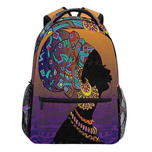 Oarencol Damen Vintage Traditioneller Tribal afrikanischer Bohemian Indian Rucksack Büchertasche Daypack Reise Schule College Tasche für Damen Herren Mädchen Jungen
