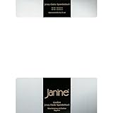 Janine Spannbettlaken Elastic - extra weiches und elastisches Spannbetttuch - für Matratzen 140x200cm bis 160x220cm weiß