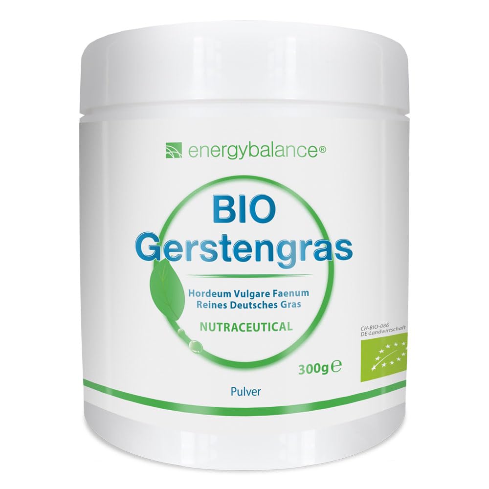 Bio Gerstengras Pulver - Green-Smoothie Pulver - Bio zertifizierte Spitzenqualität - ohne Zusatzstoffe - Vegan - 300g