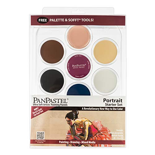 PanPastel 30073 Hochformat Ultra Soft Artist Pastell Set, 9 ml, 7 Stück, Porträt, 7 Color