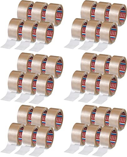 PVC-Packband transparent Tesa 4124 50 mm x 66 m Naturkautschuk-Kleber leise ** Verpackungseinheit: 36 Rolle **