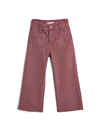 Koton Girls Wide Leg Jean - Pocket Detail Cotton