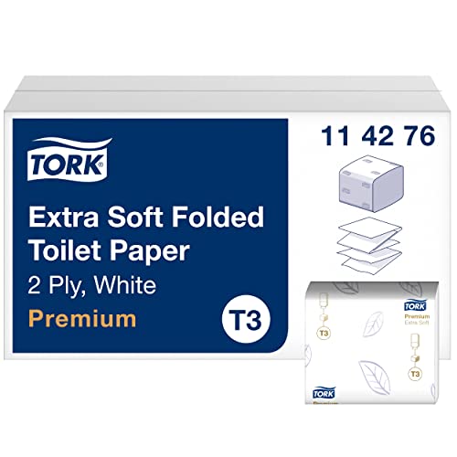 Tork toilettenpapier premium gefaltet 2-lagig 11x19cm weiß ve=30x252 t