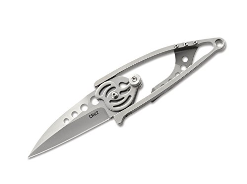 CRKT Snap Lock Taschenmesser aus 420J2-Stahl und Edelstahl in der Farbe Silber - 15,90 cm