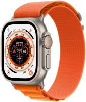 Apple Watch Ultra (GPS + Cellular) 49mm Titaniumgehäuse, Alpine Loop orange (...