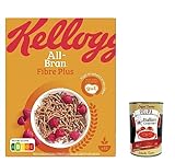 3x Kellog's Kellogg All-brain membrane mit seinen reichhaltigen Weizenfasern cereals 500 g + Italian Gourmet polpa 400g