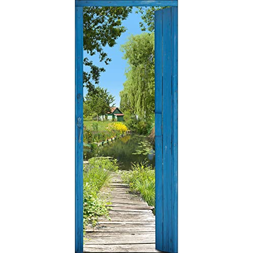PLAGE 141029 Aufkleber für Türen-Weg zum Teich, 204 x 83 cm