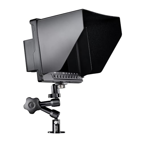 Walimex Pro Full HD Monitor Direktor III Set (1x Akku, 1x Gelenkarm (18 cm), 1x Gelenkarm Verdrehschutz, mit HDMI und AV Eingang) schwarz