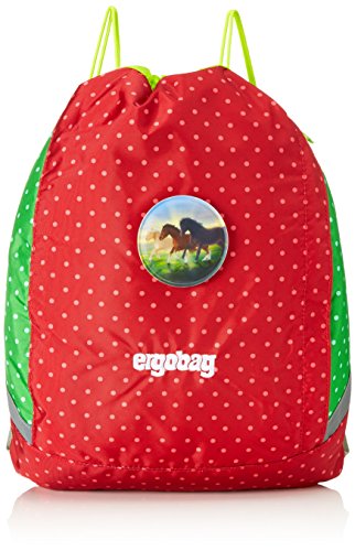 ERGOBAG Horse LovBear Kinder-Sporttasche, 44 cm, 21 L, Red Dots