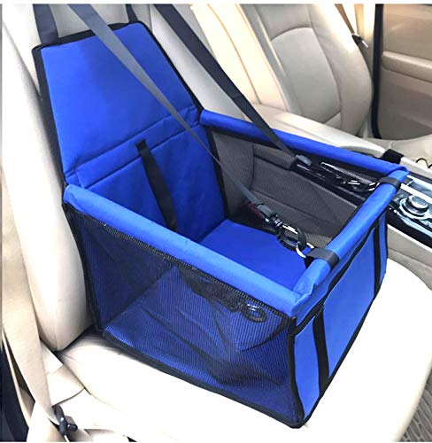 Travel Dog Autositzbezug Klappbare Hängematte Pet Carriers Bag Tragen für Katzen Hunde Transport in Perro Autostoel Hond,Blau