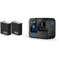 GoPro Hero 12 Black 5,3K60/4K120-Action Cam, Wasserdicht + 2 x Zusatzakku