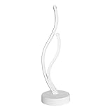 Aimiyaelec Spiral Tischlampe, Design Tischlampe, LED Tischlampe, moderne minimalistische dekorative Tischlampe, geeignet für Schreibtisch, Schlafzimmer, Nachttisch 18W (Warmes)
