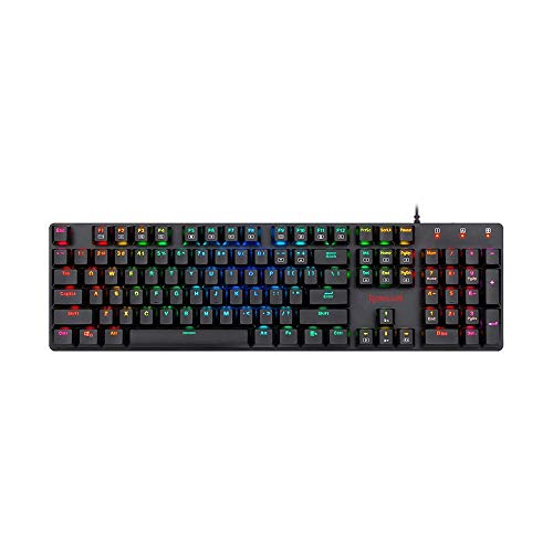 Redragon Shrapnel mechanische Gaming-Tastatur, USB, rote Schalter, RGB-Beleuchtung, Schwarz