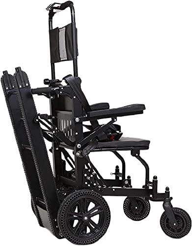 TOTLAC Elektrischer Treppensteigrollstuhl, 250 W älterer elektrischer Rollstuhl-Treppenlift, Faltbarer Treppenstuhllift, Leichter mobiler Treppensteiger-Rollstuhl für ältere behinderte Patienten