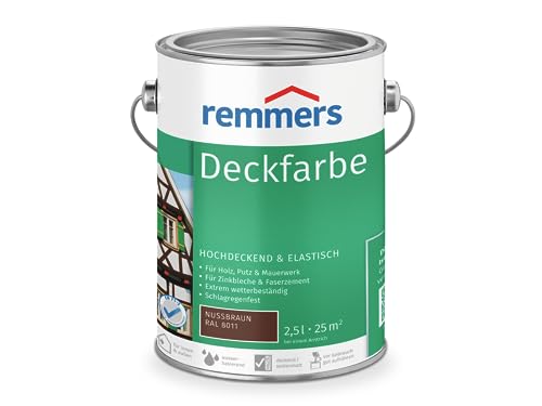 Remmers Deckfarbe (2,5 l, nussbraun)