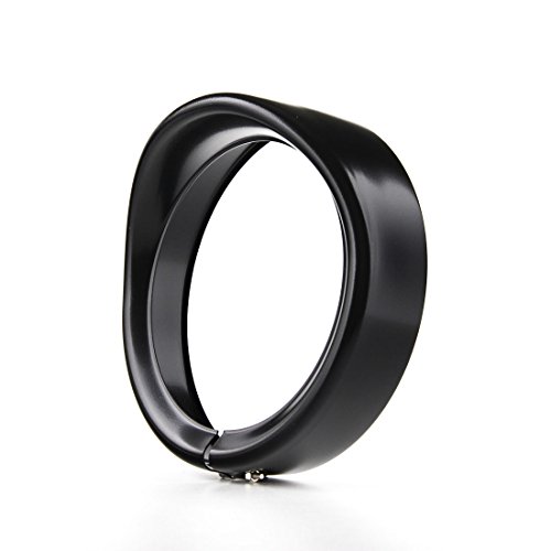 skuntuguang 17,8 cm schwarz Scheinwerfer Trim Ring für Motorrad Harley Davidson