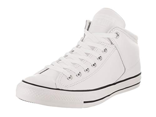 Converse Mens Chuck Taylor All Star High Street Top Sneaker Sneakers, White, 10.5 M