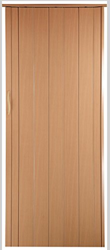 Falttür Schiebetür Tür buche farben Höhe 202 cm Einbaubreite bis 84 cm Doppelwandprofil Neu