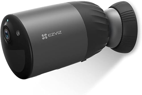 EZVIZ Akku Überwachungskamera, 1080p kabellose WLAN IP Kamera mit 210 Tage Akkuleistung, PIR Bewegungssensor, Farbnachtsicht, 2-Wege-Audio, IP66 wetterfest, 32GB eMMC, BC1C