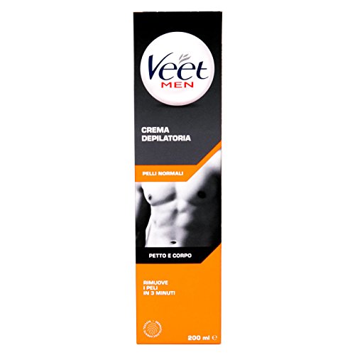 Veet Men 5 x 200 ml Enthaarungscreme für Männer für Brust Beine und Arme