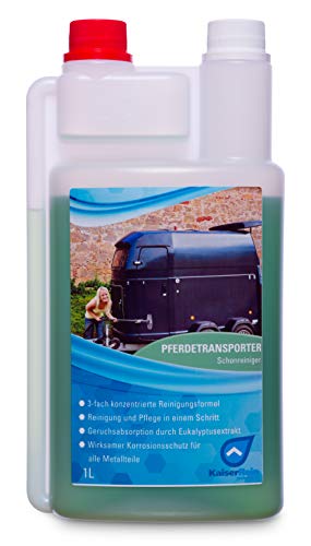 KaiserRein Anhänger Reiniger 1L gründlich absorbiert unangenehme Gerüche Pferde-Transporter und Pferde-anhänger Reinigungsmittel