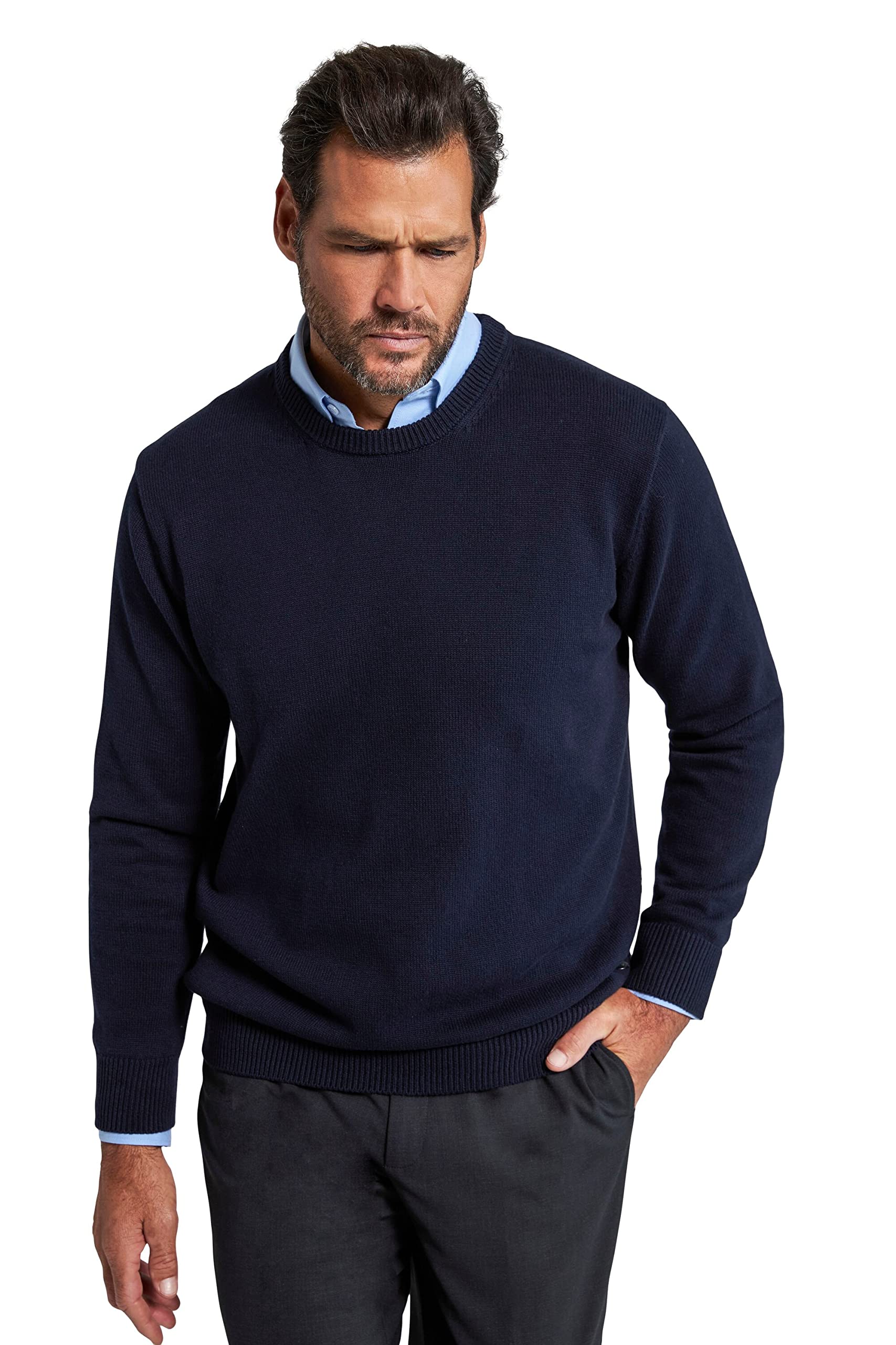 JP 1880, Herren, Große Größen, Pullover Rundhals