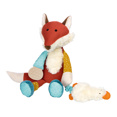 Sigikid 43223 Babyaktivspielzeug Stofftier Fuchs, rot/Mehrfarbig