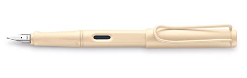 Lamy safari cozy Füllhalter 020 Special Edition – Moderner Füller in der Farbe Cream Sahne mit ergonomischem Griff und zeitlosem Design – Federstärke EF - Sondermodell, 1 Stück (1er Pack)