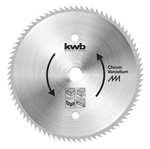 kwb Profilholzblatt CV für Bau- und Tischkreisägen 593511 (350 x 30 mm, 80 Zähne, Spitzzahn)