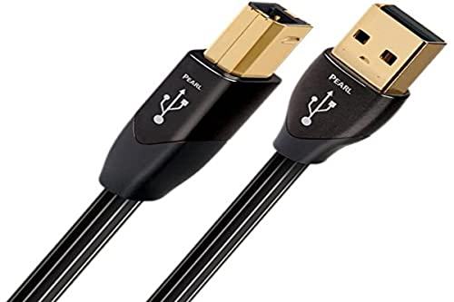 Audioquest Pearl USB A-B USB-Kabel, 1,5 Meter, Stecker/Stecker, Schwarz, USB 2.0