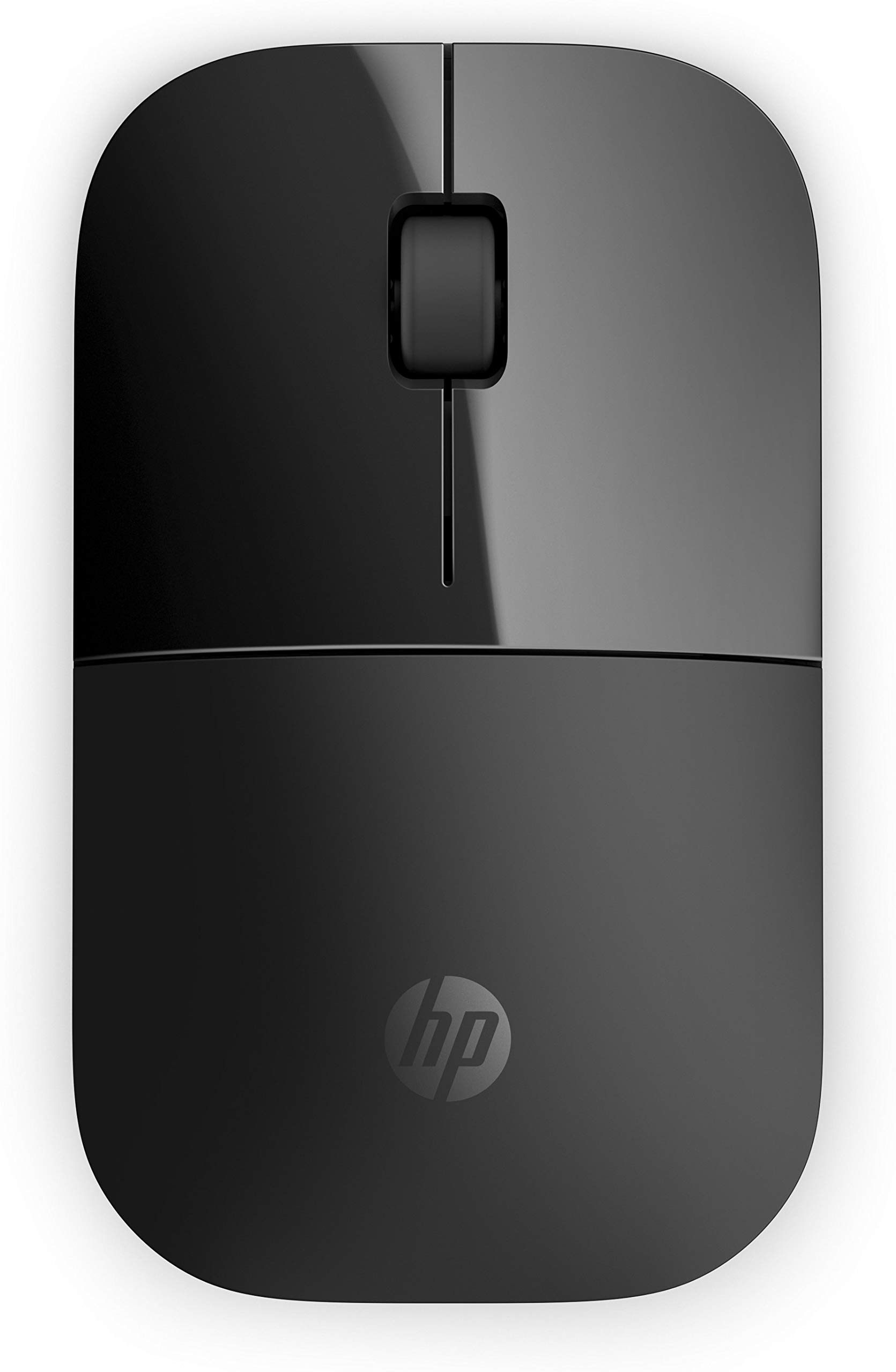 HP Z3700 Schwarze 2,4 GHz USB Slim Wireless-Maus mit blauer LED optischem 1200-DPI-Sensor, bis zu 16 Monate Akkulaufzeit