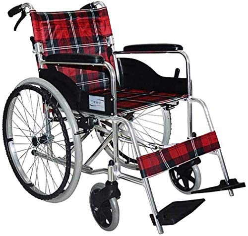 Gehrahmen Rollatoren Rollstuhl mit Selbstantrieb Rollstuhl Tragbare Kellner Schieben Abnehmbare Aluminiumlegierung Leichtklapp leichtgewichtrollator faltbar