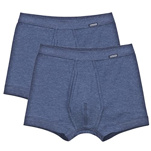 AMMANN - Jeans - Pant Unterhose kurz mit Eingriff - 2er Pack (6 Blau)