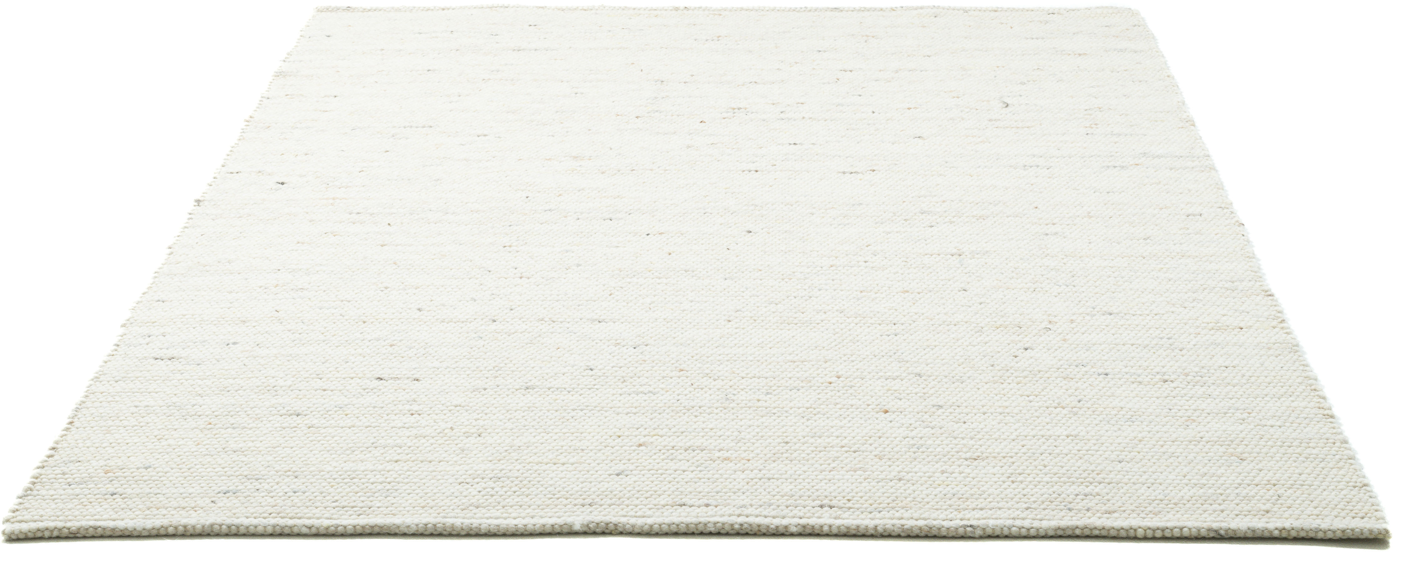 Sansibar Wollteppich Hörnum, rechteckig, 12 mm Höhe, Handweb Teppich, meliert, reine gewalkte Wolle, handgewebt, ideal im Wohnzimmer & Schlafzimmer