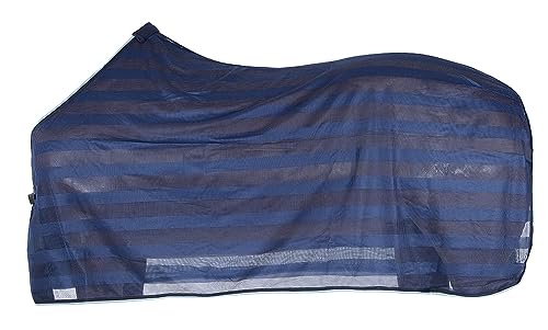 PFIFF 100490 Fly Blanket Close-meshed, Horse Blanket Fly Protection, Blue 125